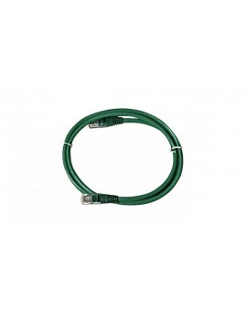 Kabel krosowy (Patch Cord) F/UTP kat.6 zielony 1m LSOH 051850