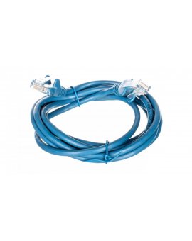Kabel krosowy patchcord U/UTP kat.5e CCA niebieski 2m 68355