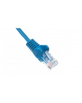 Kabel krosowy patchcord U/UTP kat.5e CCA niebieski 0,5m 68335