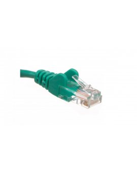 Kabel krosowy patchcord U/UTP kat.5e CCA zielony 2m 68358