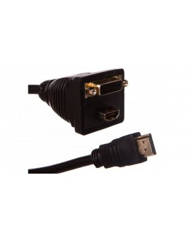 Adapter HDMI - HDMI + DVI-D 68734
