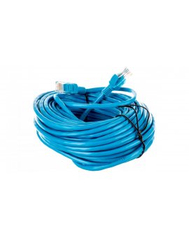 Kabel krosowy patchcord U/UTP kat.5e CCA niebieski 15m 04722