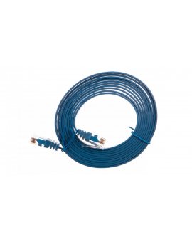 Kabel krosowy płaski patchcord U/UTP kat.6 niebieski 2m 96413