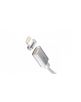Kabel Lightning USB magnetyczny srebrny Maclean MCE161