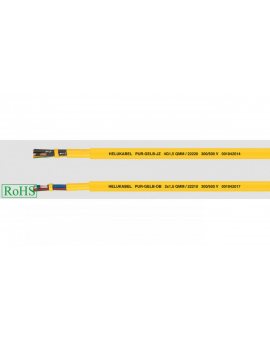 Przewód elastyczny MULTIFLEX PUR 4G2,5 300/500V żółty 22217 /100m/
