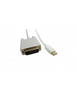 Qoltec Kabel USB 3.1 typ C męski/ DVI męski 4K Alternate mode 1m