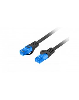 Kabel krosowy patchcord S/FTP kat.6A LSZH CCA czarny 2m