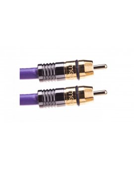 Kabel do subwoofera Purple Rain RCA-RCA 10m MDSW100