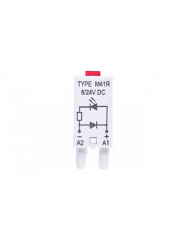 Moduł sygnalizacyjny LD (diody: LED czerwony + D) 6-24V DC M41R szary 854842