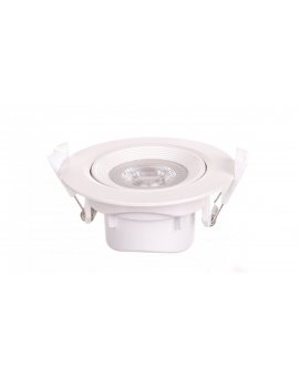 Oprawa downlight LED 5W biały podtynkowy okrągły obrotowy IP20 350lm 4000K CRI 80 38° 220-240V/AC LAMPRIX