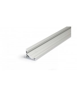 Profil aluminiowy led Corner14 kąt 30/60 stopni anodowany srebrny kątowy narożny do taśmy led 12mm rgbw TOPMET LUX05846 /2m/