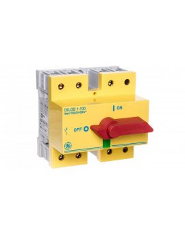 Rozłącznik izolacyjny DILOS 1 100A 3P czerwony/żółty bezpieczeństwa D/061316-203 730068