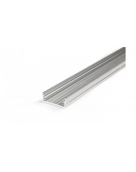 Profil aluminiowy do taśmy led WIDE24 srebrny surowy G/W szeroki TOPMET nawierzchniowy LUX00251 /2m/