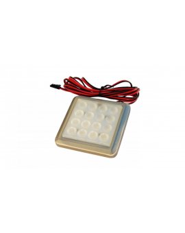 ODYN Oprawa meblowa LED 1,5W 12V DC kwadrat ciepła biała podszafkowa LUX05033