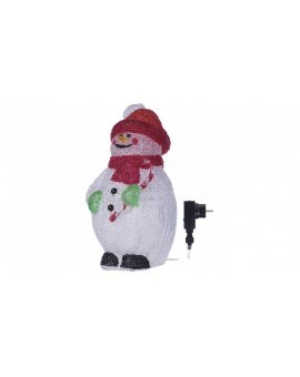 Ozdoby świąteczne bałwan XMAS snowman TIMER 1,8W 40LED 5m IP44 zimny biały ZY1902
