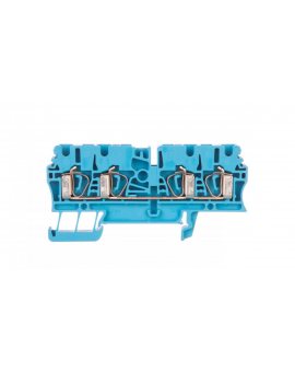 Złączka szynowa 4-przewodowa 2,5mm2 niebieska Ex ZDU 2.5/4AN BL 1608580000
