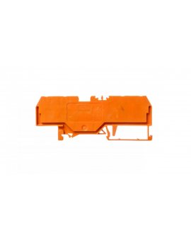 Złączka szynowa 4-przewodowa 4mm2 pomarańczowa 281-653