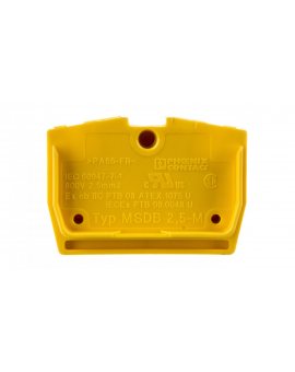 Złączka przelotowa 2,5mm2 żółta MSDB 2,5-M YE 3244290 /50szt./