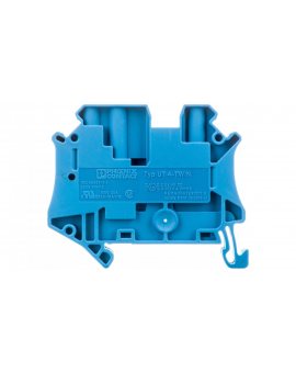 Złączka szynowa 4-przewodowa 4mm2 niebieska Ex UT 4-TWIN BU 3044500 /50szt./