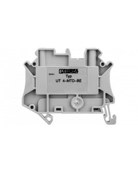 Złączka szynowa elementów kontrolnych 2-przewodowa 4mm2 szara UT 4-MTD-BE 3046237 /50szt./