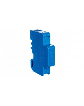 Blok rozdzielczy modułowy 1-biegunowy 60A we: 1x6-35mm2 wy: 6x2,5-6mm2 niebieski LBR60A 84326003