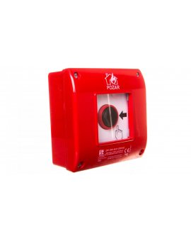 Przycisk ppoż. natynkowy 2Z 1R czerwony OP1-W01-B-21-230VAC