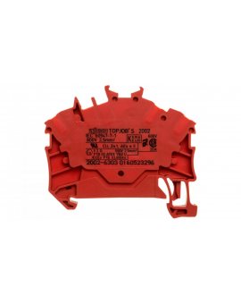 Złączka szynowa 3-przewodowa 2,5mm2 czerwona TOPJOBS 2002-6303 /100szt./