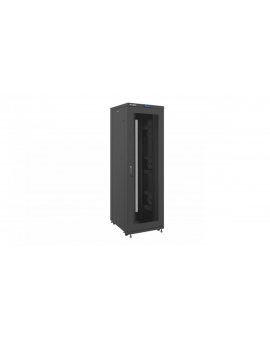 Szafa instalacyjna stojąca 19'' 42U 800x1000 czarna /drzwi perforowane/ LCD LANBERG /do zmontowania/ FF02-8042L-23B