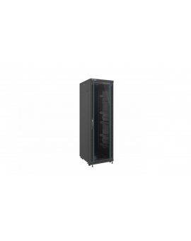 Szafa instalacyjna stojąca 19'' 37U 600x800 czarna /drzwi szklane/ LANBERG /do zmontowania/ FF02-6837M-12B