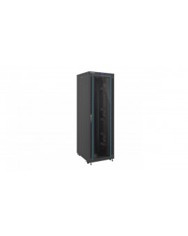 Szafa instalacyjna stojąca 19'' 42U 800x1000 czarna /drzwi szklane/ LCD LANBERG /do zmontowania/ FF02-8042L-12B