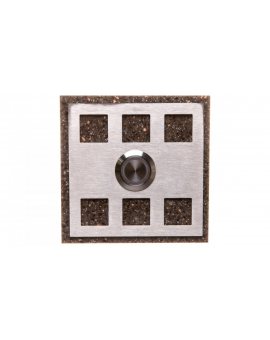 Przycisk dzwonkowy kwadratowy z podświetleniem brązowy 1A/250V PDK-251-BRA YNS10000020
