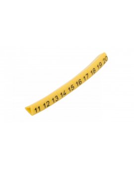 Oznacznik przewodów OZ-1/11-20 żółty E04ZP-01020201200 (100szt.)
