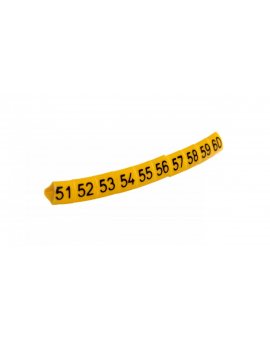 Oznacznik przewodów OZ-1/51-60 żółty E04ZP-01020201600 /100szt./
