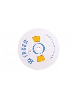 Profil PCV owalny do nadruku DPF 6, 5/20 żółty E04ZP-04020400710