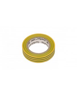 Taśma izolacyjna 15mm x 10m PVC Temflex 1500 zielono-żółta XE003411537/7000106670 /100szt./