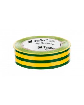 Taśma izolacyjna 15x 10m zielono-żółta PVC Temflex 1300 DE272962742/7000062615 /100szt./