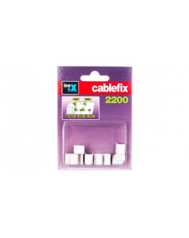 Złączka prosta do rynienek ochronnych na kable Cablefix 2200 biała /blister 10szt./ 3201-2