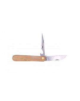Nóż monterski ze szpikulcem drewniane okładki 17B658