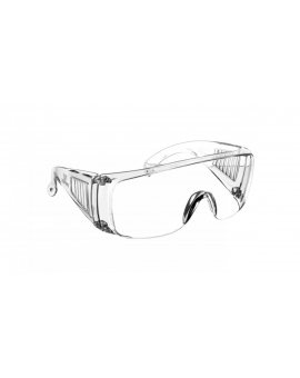 Okulary ochronne białe poliwęglan odporne na zarysowania 82S108