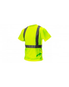 T-shirt ostrzegawczy, żółty, rozmiar XL 81-732-XL