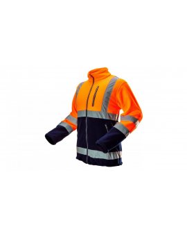 Bluza polarowa ostrzegawcza, pomarańczowa, rozmiar XL 81-741-XL