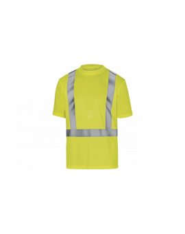 T-shirt ostrzegawczy z poliestru kolor żółty rozmiar XXL COMETJAXX