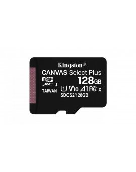 Karta pamięci z adapterem Kingston Canvas Select Plus SDCS2/128GB (128GB Class 10, Class U1, V10 + adapter)