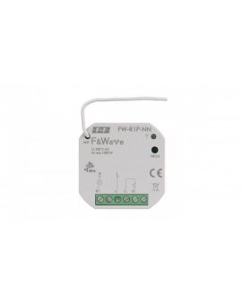 Radiowy pojedyńczy przekaźnik wielofunkcyjny, do instalacji bez przewodu neutralnego FiWave FW-R1P-NN