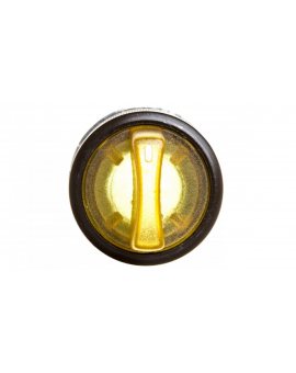 Łącznik pokrętny podświetlany z ramką, 2 położenia stabilne metal żółty P9MSLD0G