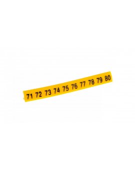 Oznacznik do złączek EZ-5/71-80 żółty R34RR-02050301900 /5x100szt./