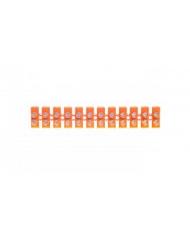 Listwa zaciskowa gwintowa 12-torowa 6mm2 pomarańczowa LTF12-6 21412008