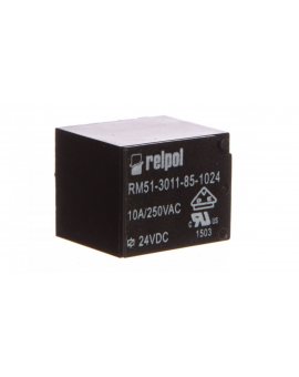 Przekaźnik miniaturowy 1P 10A 24V DC PCB RM51-3011-85-1024 2614701