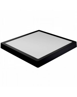 Panel LED surface plafon square lamp 24W black neutral colors