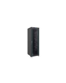 Szafa instalacyjna stojąca 19 37U 600x800 czarna /drzwi szklane/ LCD LANBERG /do zmontowania/ FF02-6837L-12B